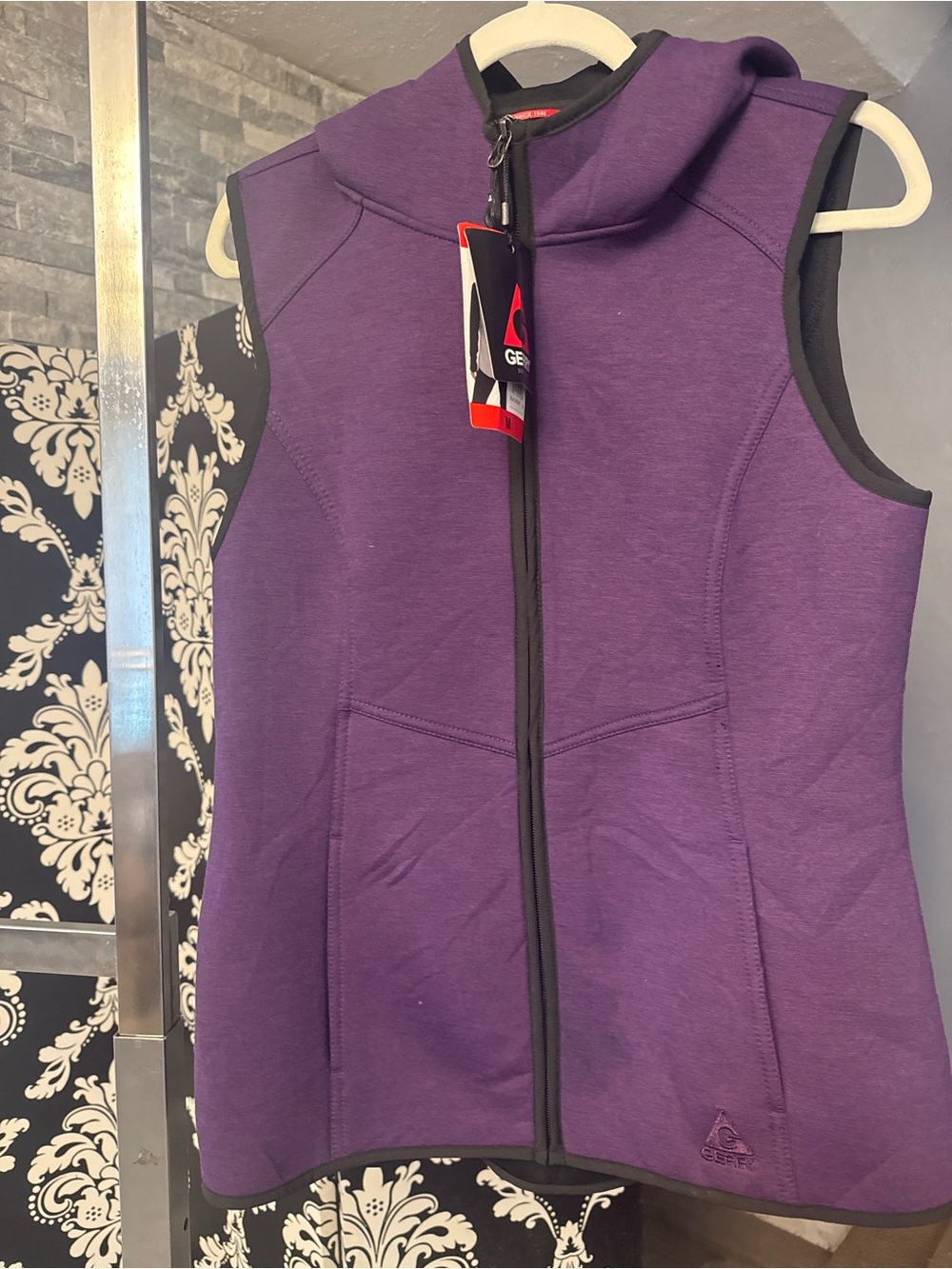 Gerry Weber Purple Sleeveless Hooded One-Piece Vest